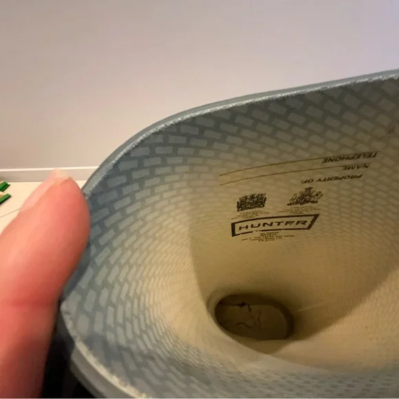 Hunter Original Tall Rainboots. Shiny grey color - Picture 4 of 6